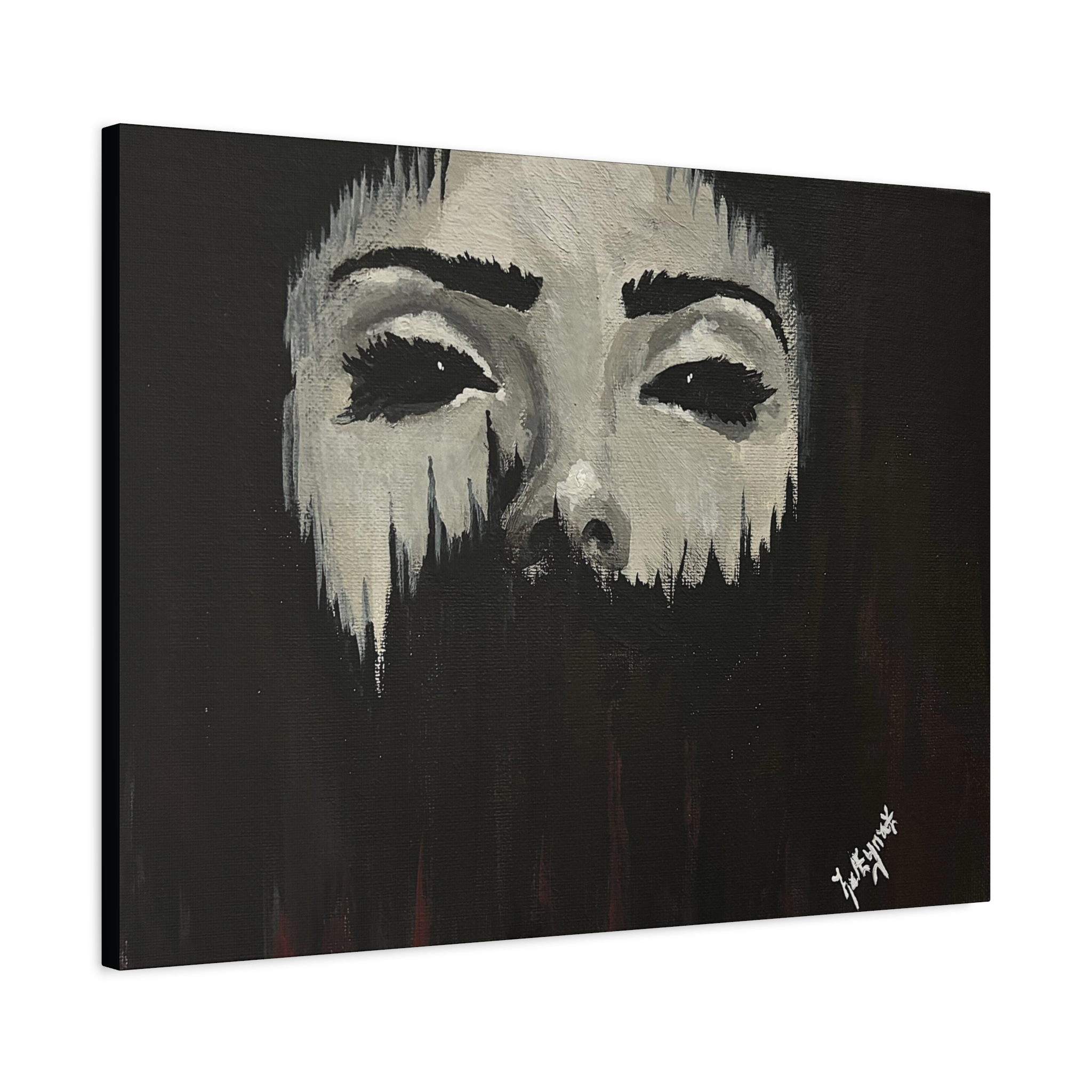 Matte Canvas Wall Art – Dark Art for Home Decor "Empty" - Image 14