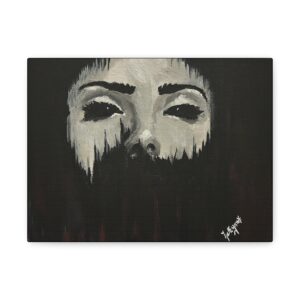 Matte Canvas Wall Art – Dark Art for Home Decor "Empty"