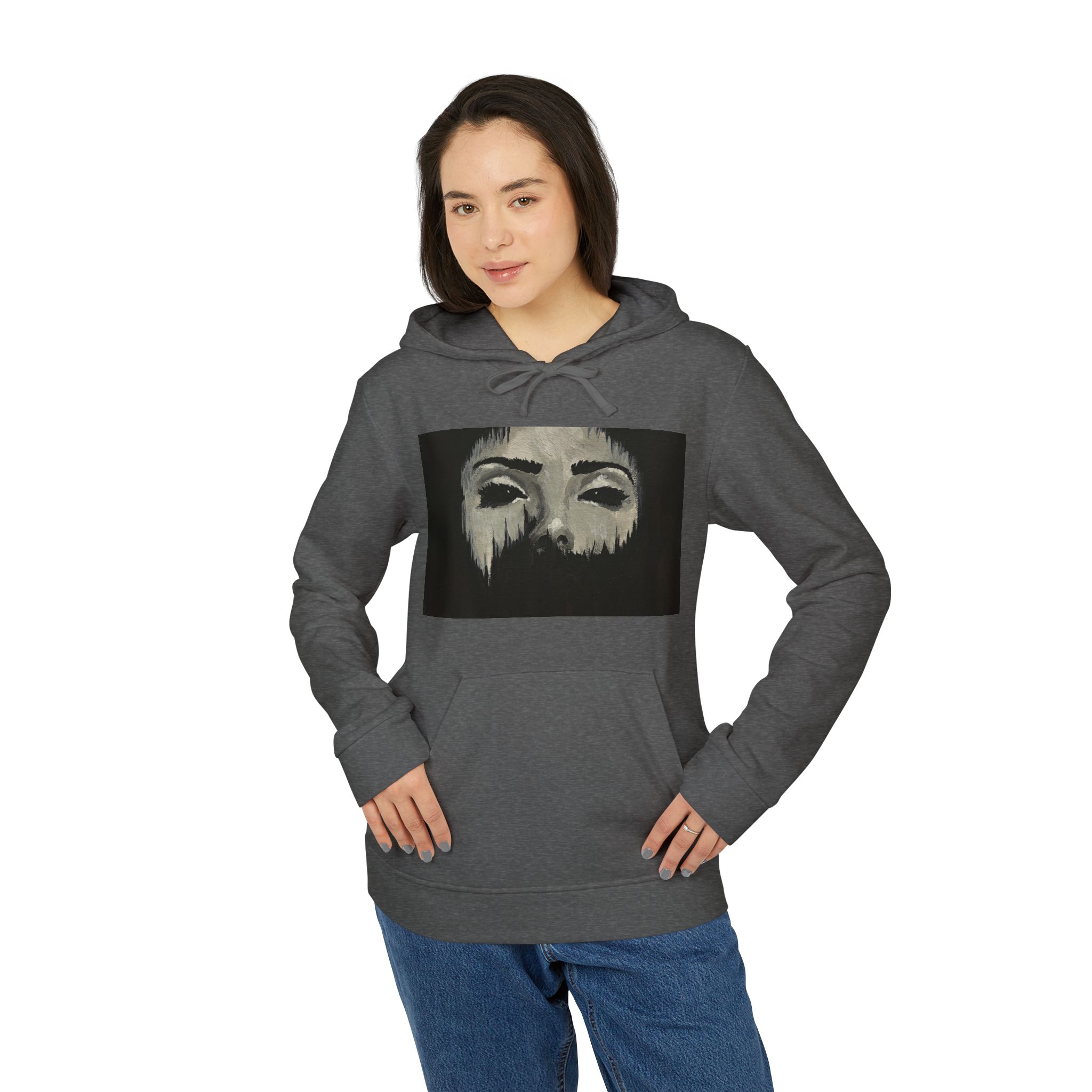"Empty" Unisex Fleece Hoodie - Image 9