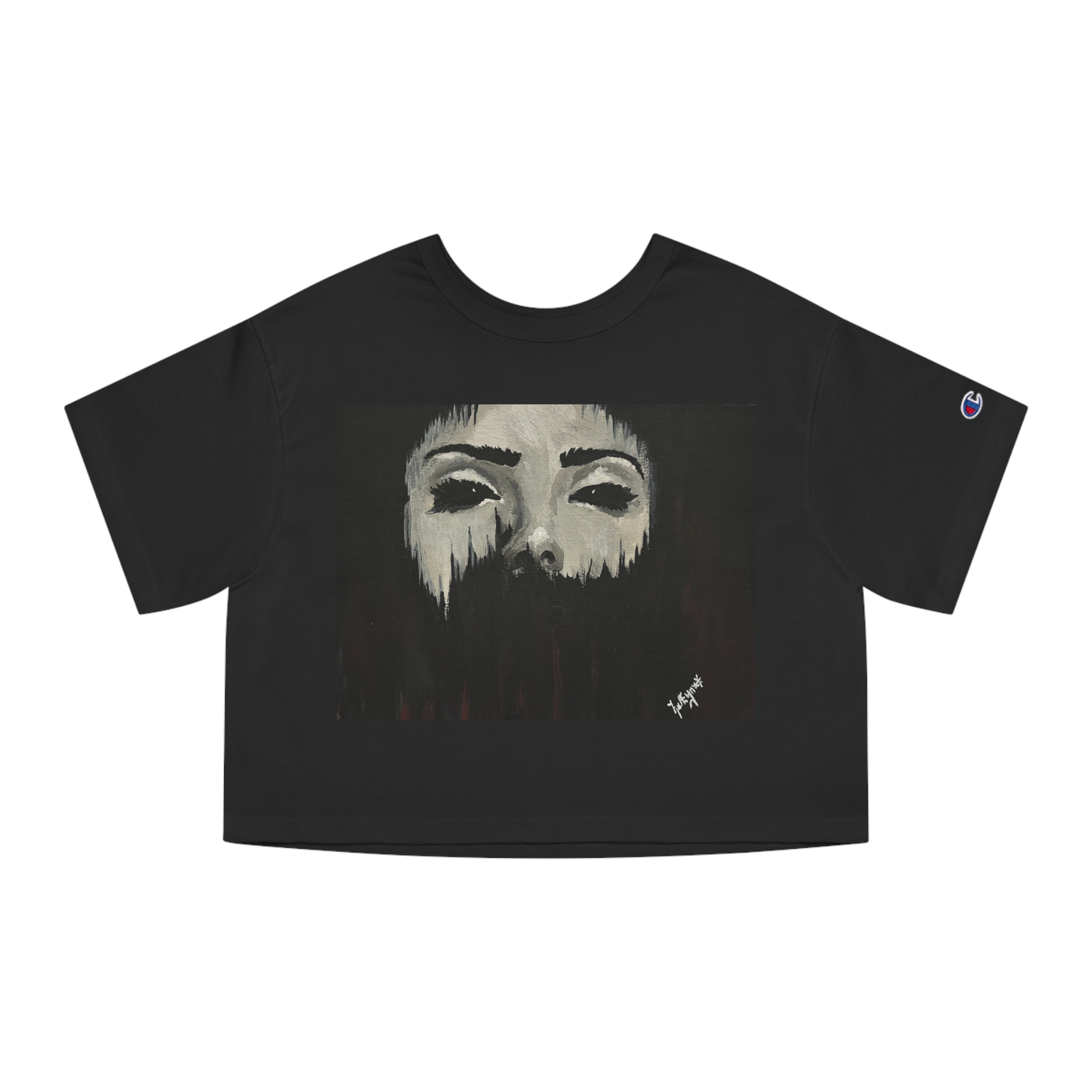 "Empty" Women's Cropped T-Shirt - Image 2