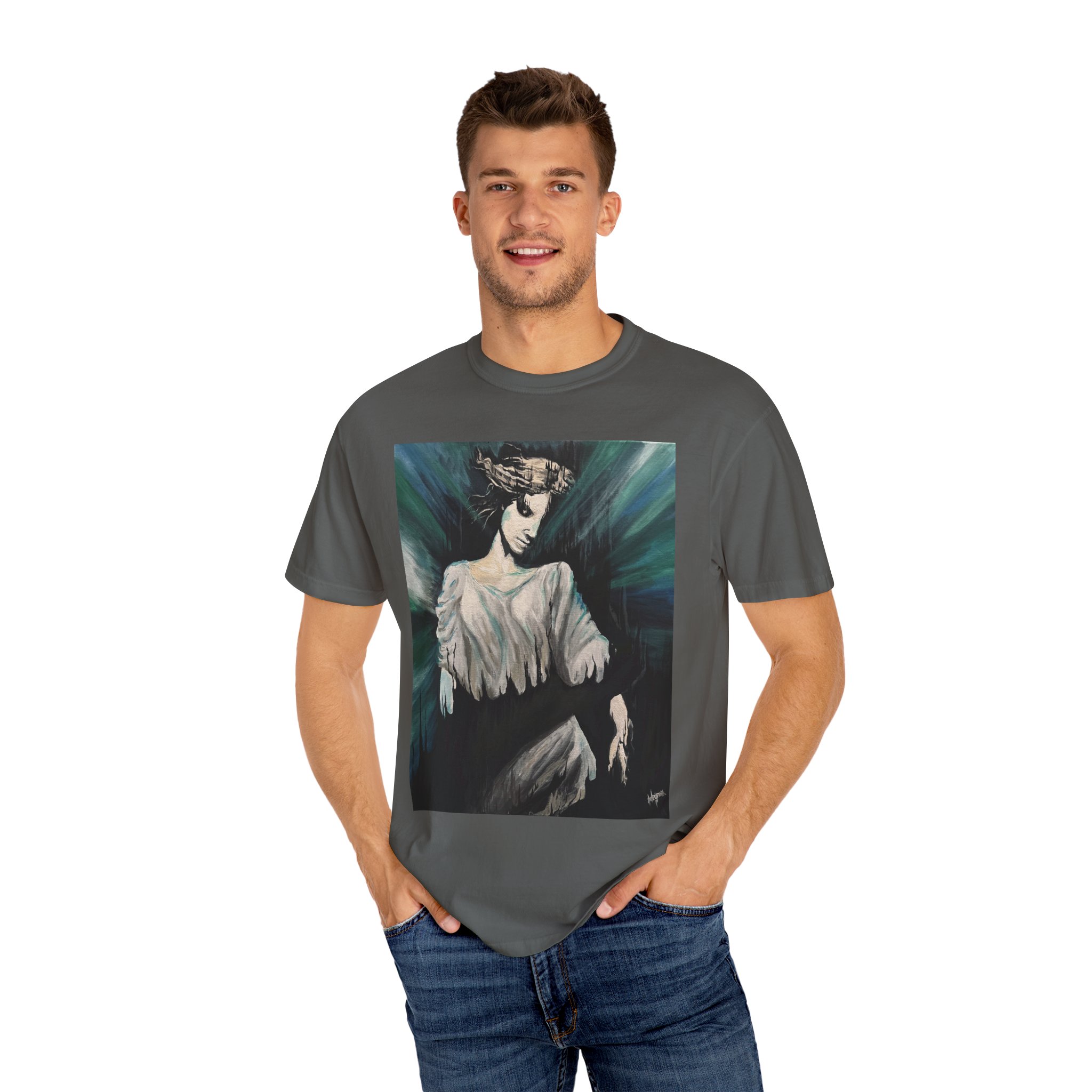 "The Void" Unisex Garment-Dyed T-Shirt - Image 7