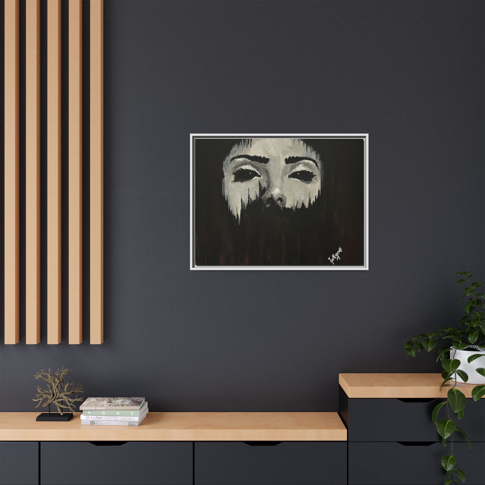 "Empty" Framed Canvas - Image 42
